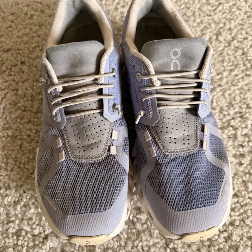 On Running Men's Blue and Gray Athletic Shoes